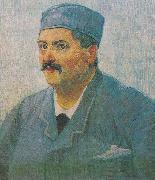 Vincent Van Gogh Portrait of a male person with cap painting